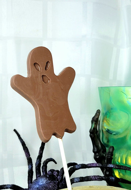 2 Ghost Chocolate lollipops